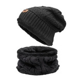 Touca Cachecol Gorro Unissex Frio Inverno Forrado Hl 48