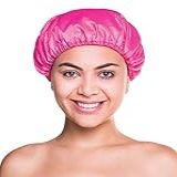 Touca De Banho Atoalhada Ricca Azul Rosa