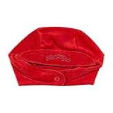 Touca De Bebê Unisex Com Protetor De Orelhinha Vermelho GG