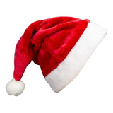 Touca De Papai Noel Luxo Veludo Gorro Natal Adulto Natalino