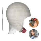 Touca De Silicone Sparta Reflexo Mechas Luzes Alinhada Branca