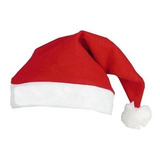 Touca Do Papai Noel Gorro Para Natal   2 Peças Cor Vermelho