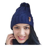 Touca Feminina De Frio Inverno Gorro De Lã Com Pompom
