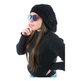 Touca Gorro Boina De Lã Trança Beanie Feminina Top 