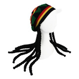 Touca Gorro Crochê Reggae Bob Marley