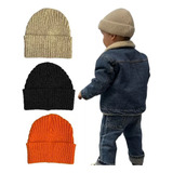 Touca Gorro Infantil De Lã Canelada