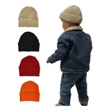 Touca Gorro Infantil De Lã Canelada