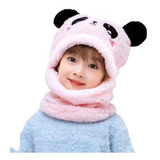 Touca Gorro Infantil Frio Inverno Cachecol Chapéu Pelúcia