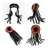 Touca Gorro Peruca Reggae Bob Marley Rastafari Dreadlocks Cor Preto