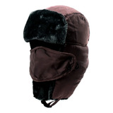 Touca Gorro Russo Com Mascara Térmico Frio Neve Impermeável