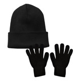 Touca Infantil Luva Kit Inverno Lã Quentinha Para Frio