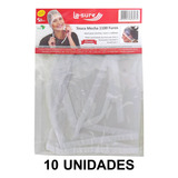 Touca Mecha Pvc 1100 Furos C 10 Unidades Cor Transparente