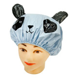 Touca Para Banho Azul Em Pvc Perfumado Modelo Infantil