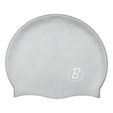 Touca Para Natação Hidroginástica Adulto Unisex De Silicone Cor Cinza Tamanho Universal