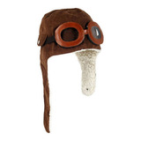 Touca Piloto Bebe Aviador Gorro Forrada