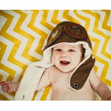 Touca Piloto Bebe Aviador Gorro Forrada Inverno Menino P1