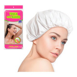 Touca Plástica De Banho Cabelo Seco Protege Sem Molhar 3 Pcs
