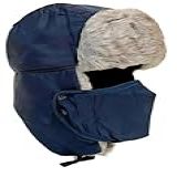 Touca Ushanka Russa Azul Gorro Termico Chapka Balaclava Frio Inverno Neve Forrada