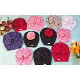Touca Zoe Turbante Bebe Infant Malha Kit C 10 Frete Grátis
