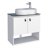Toucador Banheiro Em Aço Baru S Cuba Branco Cozimax