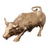 Touro Wall Street Decorativo - Ouro 12,5cm
