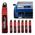 Tow Strap Hook Cinta Para Reboque Fita Esportiva Tuning Cor Vermelho Com Bordado Turbo Detalhe Vermelho