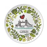 Tower Bridge London England Prato De Ilustração Decorativo De Porcelana Salver Louças De Jantar