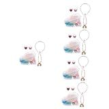 TOYANDONA 5 Caixas De Brinquedos De Miçangas Pulseiras Charmosas Tiaras Coração Pulseira Infantil Kit De Fabricação De Contas Para Fazer Joias Pulseiras Fazendo Kit Usar Contas