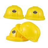 TOYANDONA 6 Unidades Chapéu De Ferramenta Vestido De Construção Capacete De Trabalhador Da Construção Civil Para Crianças Adereços De De Construção Plástico Filho Garoto Inventar