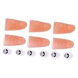 Toyvian 3 Pares Pontas Do Polegar Brinquedo De Brincadeira De Dedo Lâmpadas De Dedo Truque De Dedo Truques De Luzes De Dedo Led Lâmpada De Dedo Polegares Leves Alta Simulação Falso Macio