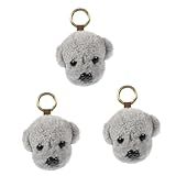 Toyvian 3 Peças Pingente De Boneca De Cachorrinho Decorativo Anime Chaveiro De Cachorro Encantos Chaveiro De Pelúcia De Cachorro Filhotes Brinquedos De Pelúcia Chaveiro Pendurado