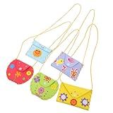 Toyvian 5 Conjuntos Carteira Faça Você Mesmo Bolsa De De Feltro Carteira De Desenho Animado Carteira Infantil Bolsa Infantil Bolsas Porta- Saco De Eva Primeiro Socorro