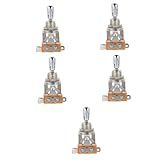 Toyvian 5 Unidades Interruptor De Guitarra Elétrica Mini Alternância De Guitarra De Metal Violão Seletor De Captador De Alternância De Guitarra Acessórios Para Captador De Guitarra