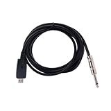 Toyvian Adaptador De Áudio Violão Conexão De Link De Guitarra Cabo De Guitarra Conversor De Guitarra Adaptador Usb