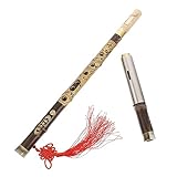 Toyvian Cruzado Bau Bambu Bawu Clarinete Tradicional Flauta Instrumentos Musicais Vertical Bawu Instrumento Musical Tradicional Chinês Portátil Apito Cobre