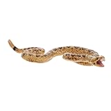 Toyvian Realistic Fake Rattlesnake, Prank Rubber Snake Props, Realistic Fake Snake, High Simulation Prank Plaything Snake Model Garden Props To Scare Birds And Decoration Prank Party Gift