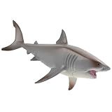 Toyvian Simulação Grande Tubarão Branco Grande