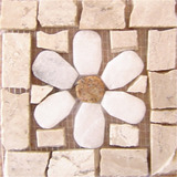 Tozetto Mosaico Fiore Bianco