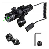 Traçante Mira Laser Verde Suporte Cano Universal Caça Rifle