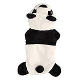 Traje De Cachorro Panda Roupas De Proteção De Cabelo Anti Queimaduras Solares Quente Mantendo O Capuz Bonito Do Cão Outono Inverno Roupas Para Animais De Estimação Para O Dia Das Bruxas 