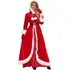 Traje De Fantasia Feminino Com Vestido De Rainha De Natal