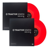Traktor Scratch Time Code Vinyl Mk2-red-kit (02) Unidades