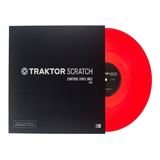 Traktor Scratch Time Code Vinyl Mk2-red-pronta Entrega