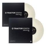 Traktor Scratch Time Code Vinyl Mk2 white kit 02 Unidades