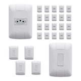 Tramontina Aria Simples Kit 25 Tomadas E Interruptor Cor Bra