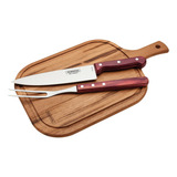 Tramontina Kit Churrasco Com Tábua Madeira 21198714 Polywood 3 Peças
