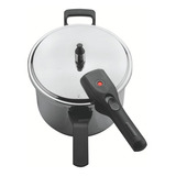 Tramontina Panela De Pressão Inox 6l Fundo Triplo Brava Cor Prateado