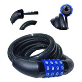 Tranca Trava Cadeado Bike Moto Senha 12mm X 1 5m Segredo Aço