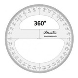 Transferidor Acrílico 3mm360 10cm Trident Modelo 8310