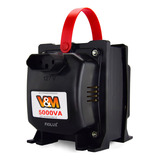 Transformador Tripolar 5000va Vm Bivolt 110 220v E 220 110v Tomada De 3 Pinos